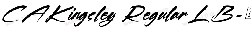 CAKingsley RegularLB字体转换 CAKingsley RegularLB字体转换